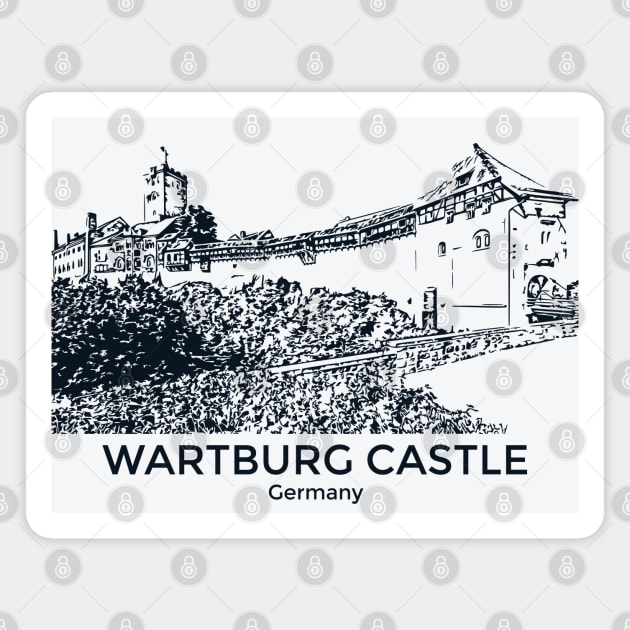 Wartburg Castle - Germany Magnet by Lakeric